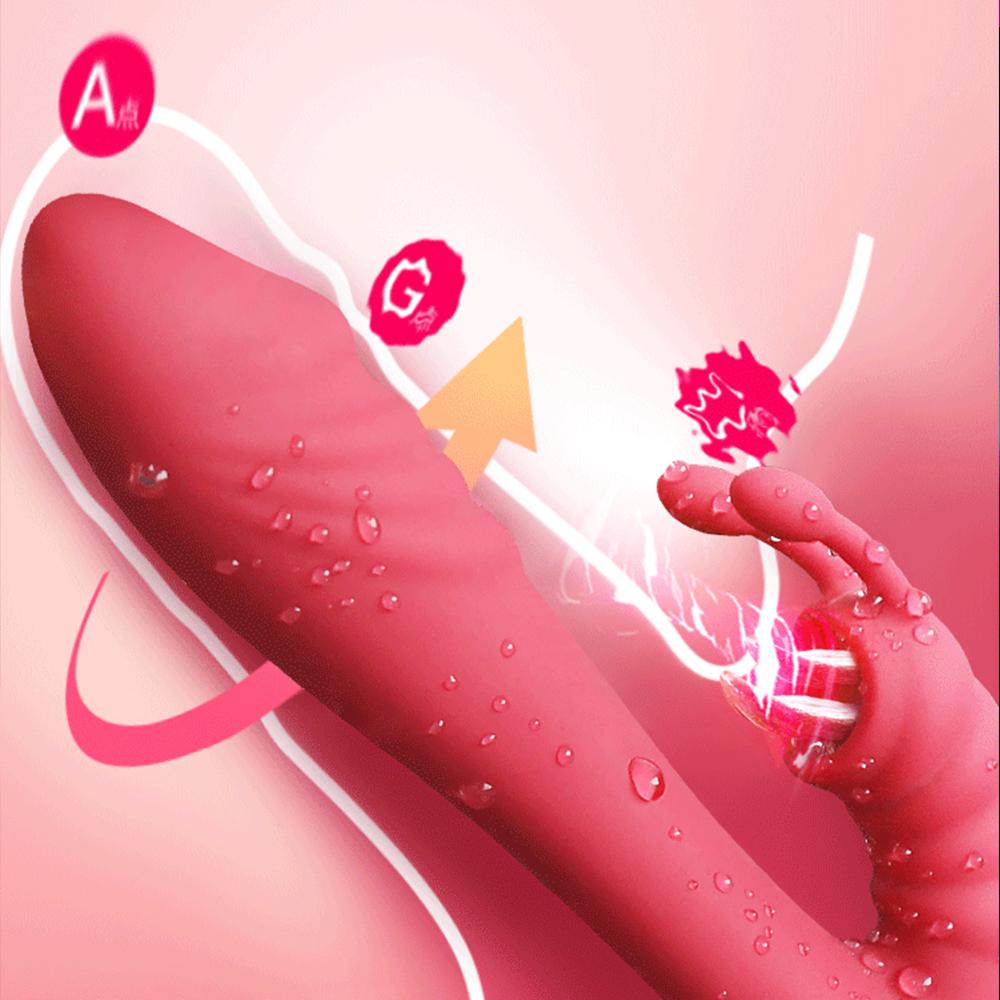 5 в 1 женский фаллоимитатор с подогревом вибратор вагинальный массаж точка G кролик вибратор анальный стимулятор киски для взрослых женские секс-игрушки секс-магазин
