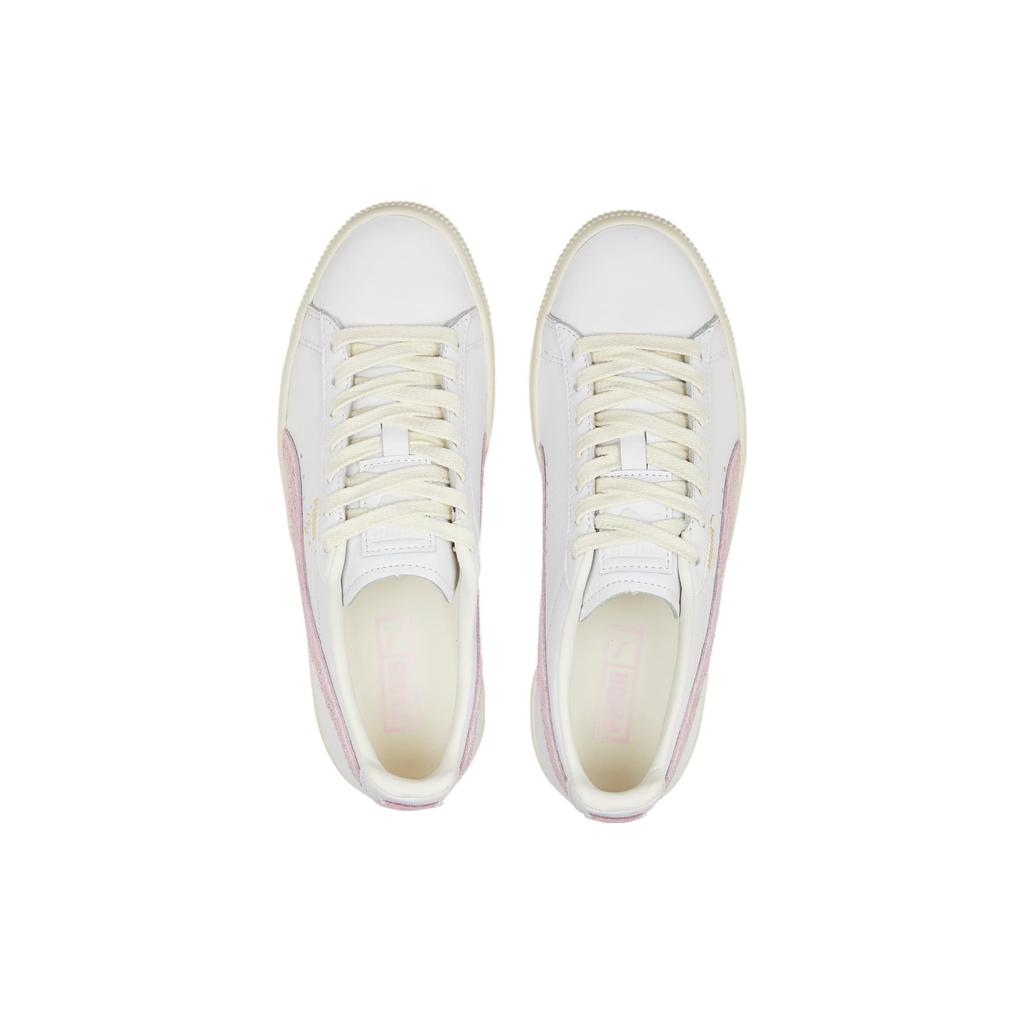 Puma Clyde Base Pearl Pink Unisex Sneakers White Team-Gold 390091-05