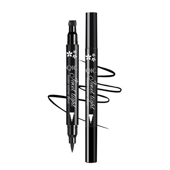 Двусторонняя подводка для глаз, очаровательная звезда, сердце, цветок, черная жидкая подводка для глаз, ручка, принадлежности для макияжа глаз