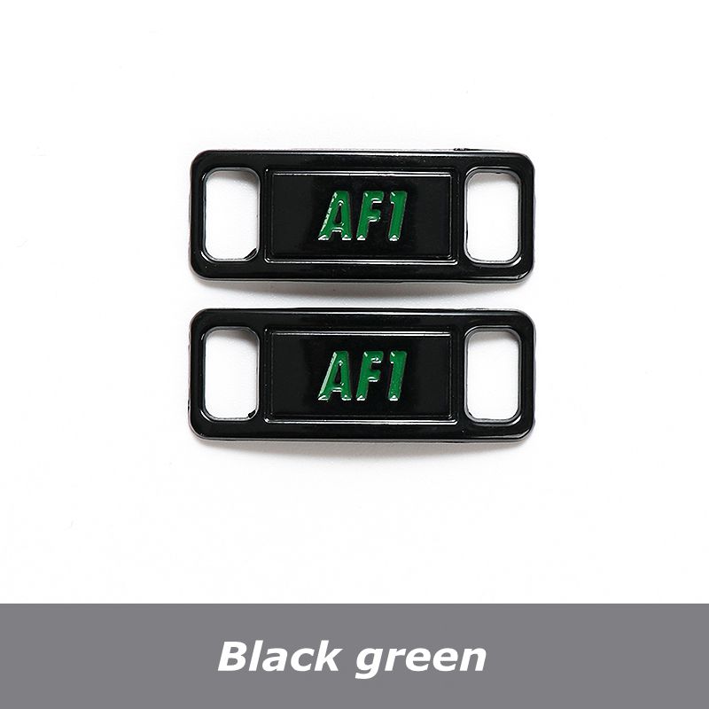 NO.8 2Pcs Metal Shoelaces Buckle AF1 Shoe Decoration Suitable for All Shoes Sneakers Shoes Accessories Flat Shoelace Buckle