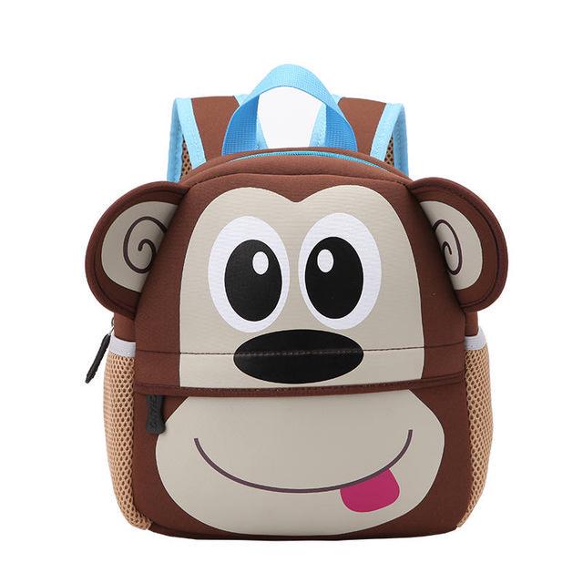 Soft Mini Schoolbag for Kindergarten Girls and Boys Cartoon Backpack Children School Bag Toys Bag