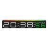Digital LED Alarm clock with Colorful Music Rhythm Pickup Lighting Bar. Gift Table Clock for Home Decoration2