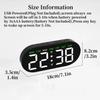Цифровой будильник с подсветкой настроения, 2 будильника, функция повтора, настольные часы, 4 уровня яркости, USB-выход для зарядки, 12/24-часовой светодиодный дисплей