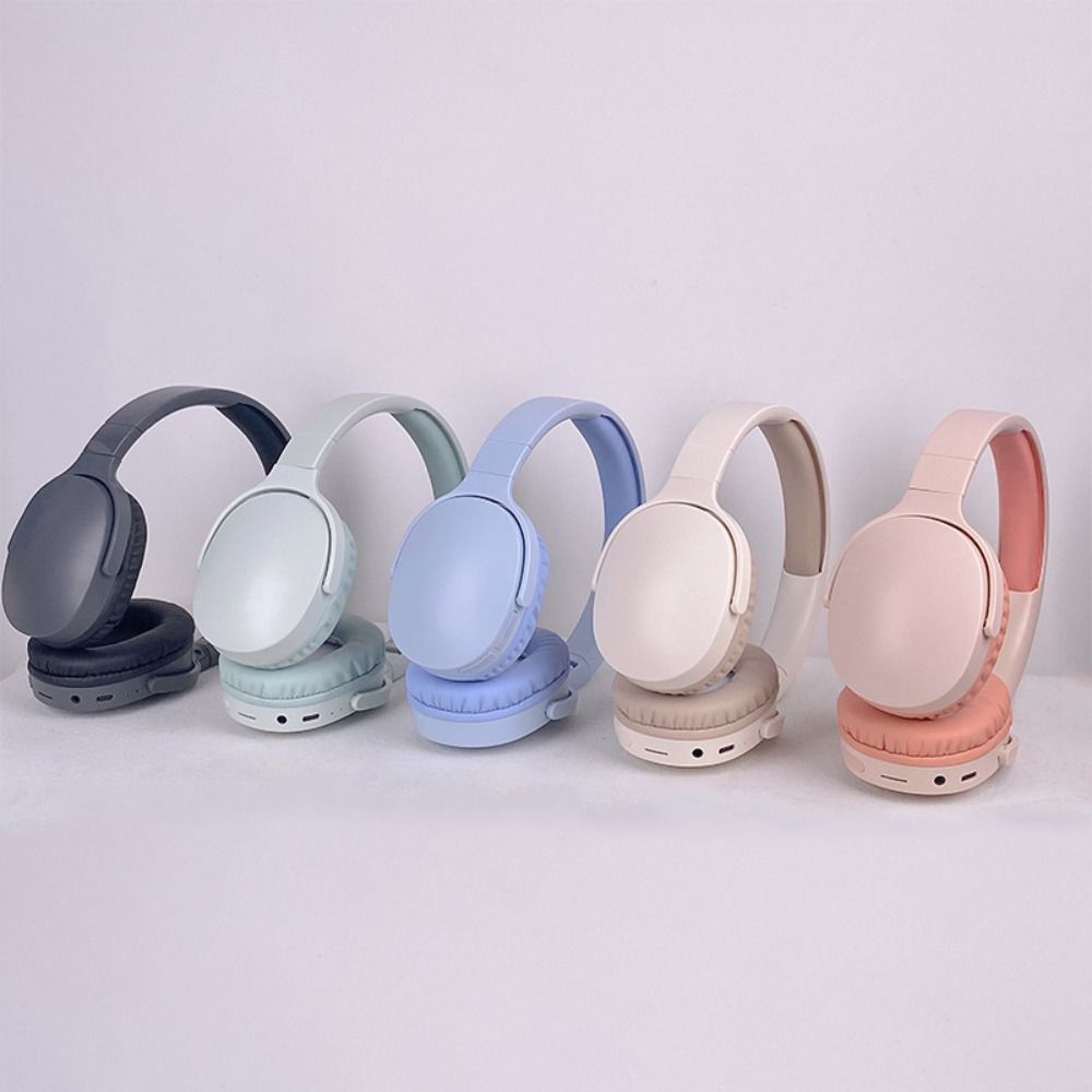 Noise Reduction Bluetooth Headsets ABS Head-mounted Bluetooth Headset Stereo Headphone  Cell Phone
