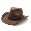 Western Ethnic Style Denim Top Hat European And American Fashion Trend Suede Top Hat
