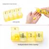 Uooker Pill Box 7 Day Pill Organizer Rainbow Portable Travel Pop Up Pill Dispenser Box Weekly Medicine Storage Box Container