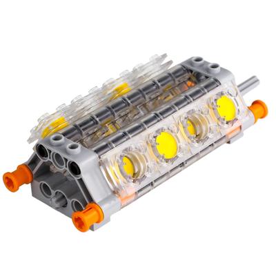 TEESE Набор Technic из 55 деталей для 8-цилиндрового двигателя, совместимый с деталями LEGO Technic, насыпные блоки для MOC-проектов Technic (Случайный цвет)