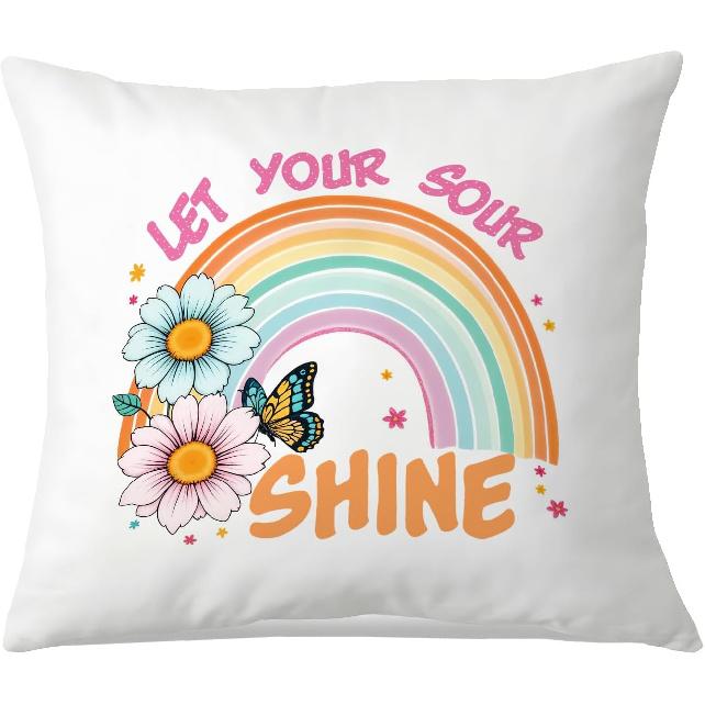 Boho Floral Bird Pillow Cover 18x18 Inches, Colorful Flower & Bird Pattern, Rustic Botanical Home Decor, Nature Lover Gift, Farmhouse Accent