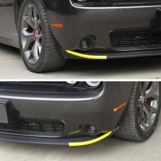 Front Bumper Lip Cover Strip Trim Frame Bezel For Dodge Challenger 2015+ Yellow