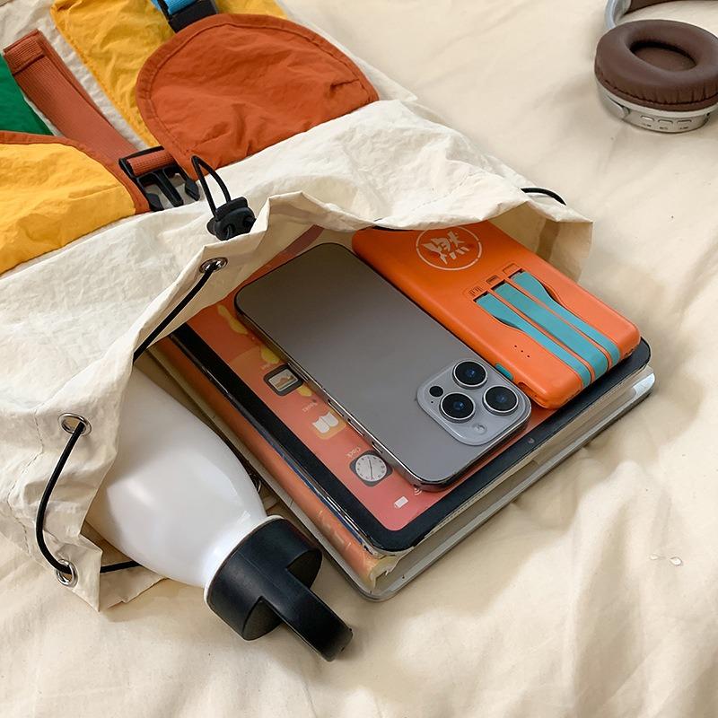 Новый школьный рюкзак имеет высокую ценность, свежий и милый, рюкзак с контрастной цветной вставкой, легкий альпинистский дорожный рюкзак для мужчин и женщин