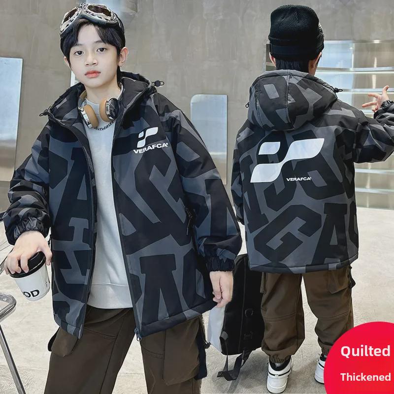 Стеганые зимние куртки для мальчиков 2023 года: Модные, толстые и теплые для детей