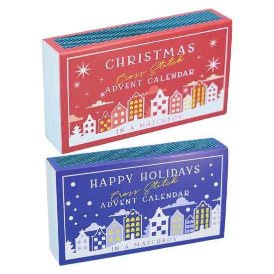 Рождественский Адвент Календарь Набор для вышивки крестом Схемы для вышивки крестом своими руками с нитками иглами пяльцами