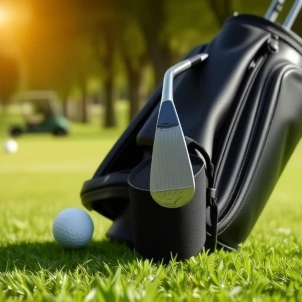 with Fabric Golf Club Cleaning Bag Portable Golf Ball Wash Bag Golf Cleaning Bag  Golfers