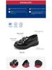 Girls' British Style Black Leather Princess Shoes with Soft Soles for Spring and Autumn