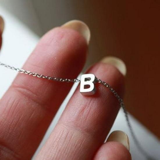 Винтажное европейско-американское ожерелье-подвеска с инициалом - Модное колье-чокер на ключицу с индивидуальностью