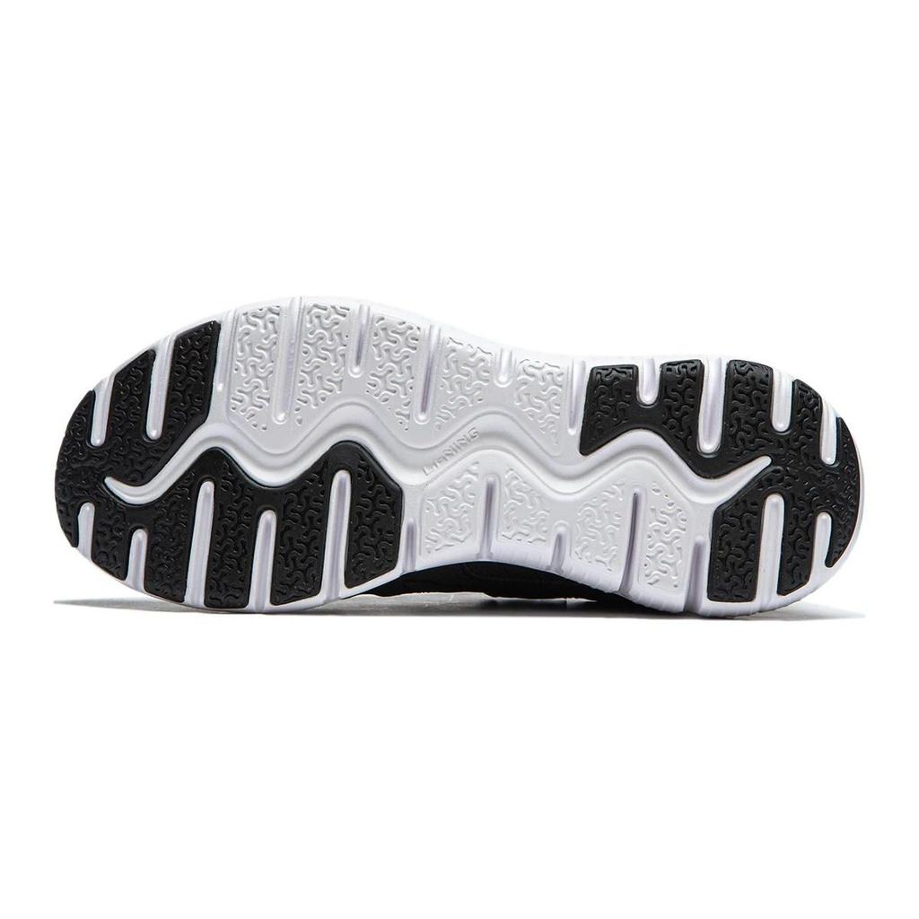 Li Ning Kids универсальные нескользящие прочные низкие кроссовки для бега детские кроссовки черные YKFU072-1