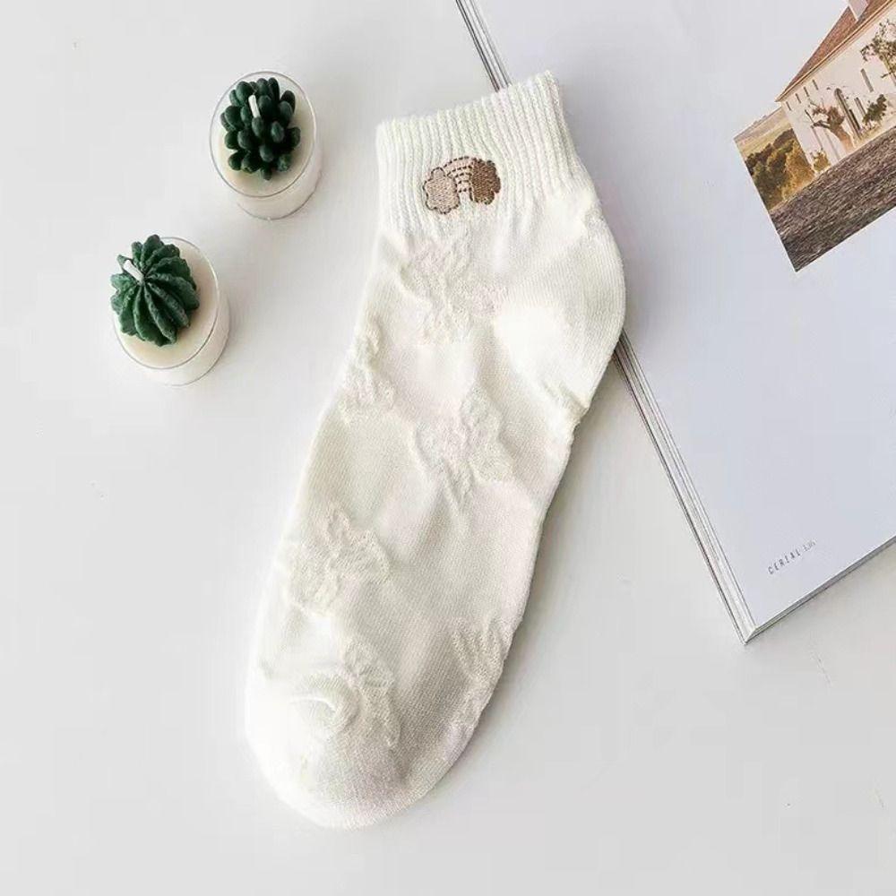 Women's Socks Soft Ankle Socks Cute Sports Socks Rainbow Cartoon Cotton Socks Adults