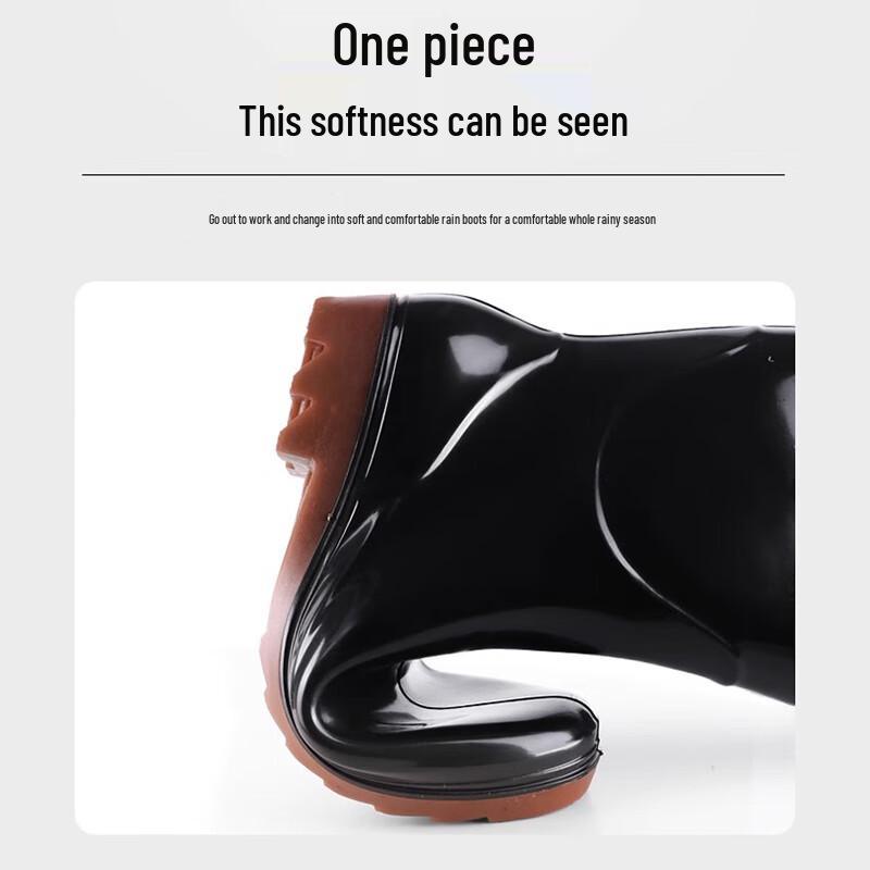 GUAIKEAI Взрослые короткие резиновые сапоги без подкладки