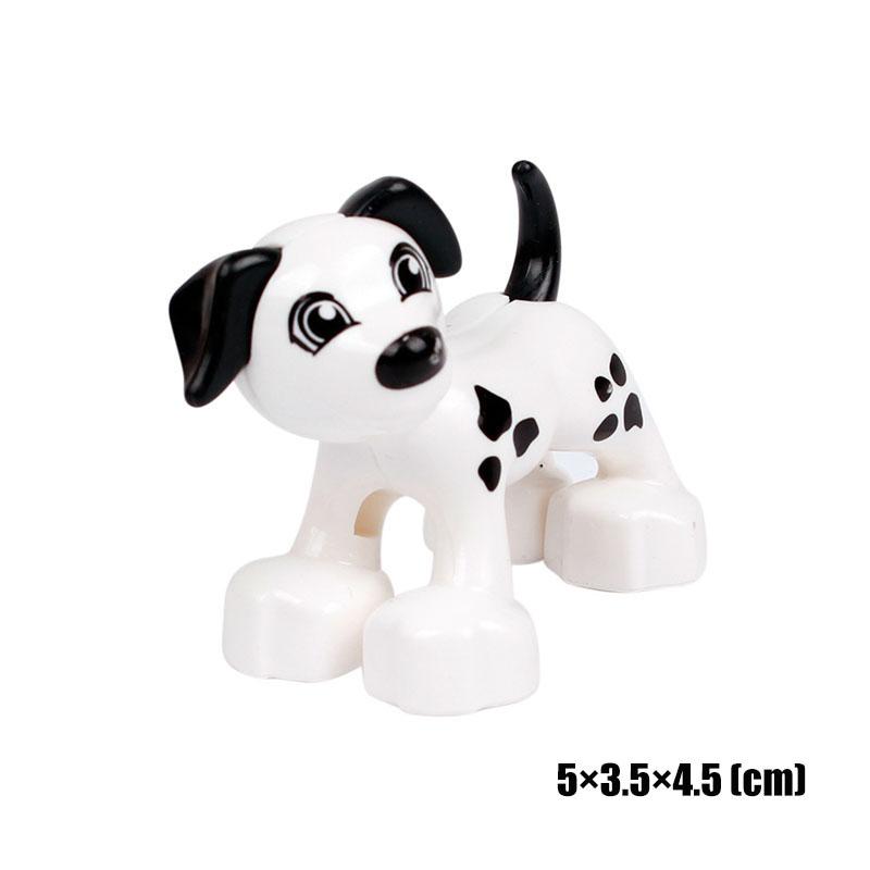 Big Size Building Blocks Animal Accessorie Compatible Duplo Rabbit Fish Bear Chicken Pig Duck Dog Cat Horse Cow Sheep Toys Gifts