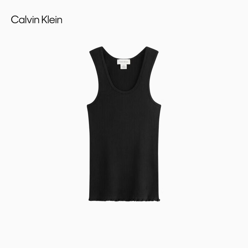 Calvin Klein Женская хлопковая майка-футболка с вышивкой 40WL286