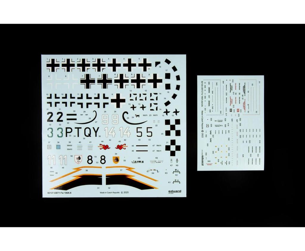 Eduard 1/48 Profipack Fw190A-6 Plastic Model Kit EDU82137 (Airplane)