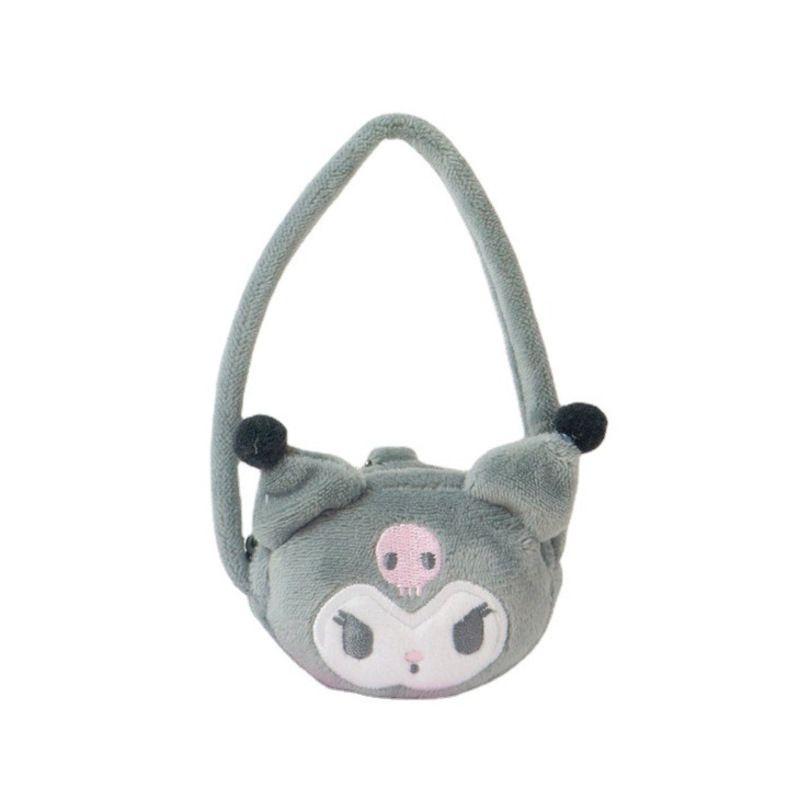 Милый подвес-кукла Sanrio Kuromi с сумкой через плечо для поклонников аниме