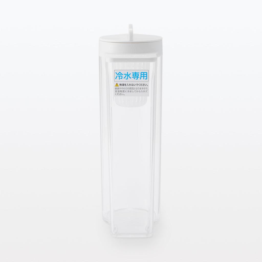 MUJI Кувшин для воды с возможностью хранения MDC47A2A Ситечко, Белый, Прибл.. 2 л, Горизонтально,
