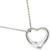 TIFFANY&Co. Open Heart Necklace Elsa Peretti Silver925 Heart 2.7g Women Used