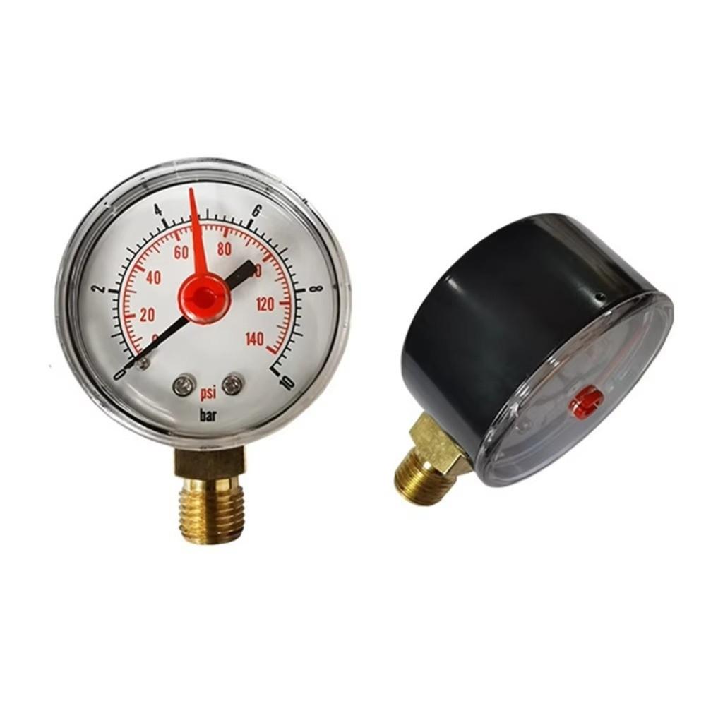Brass Connector Pressure Gauge M10*1 Black Case New Pressure Meter Air Pressure Measurement