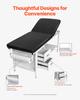 VEVOR Medical Exam Table, Medical Examination Bed & Adjustable Backrest, Physical Therapy Exam Table with Drawers, Storage Shelf