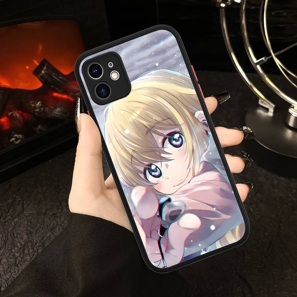 Your Lie In April For IPhone 16 15 14 Plus 13 12 11 Pro Max X XS MAX Translucent Matte Shockproof Cover