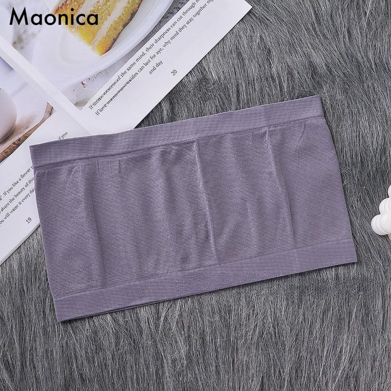 Women's Summer Tube Top Vest Seamless Breathable Bottoming Underwear High Elastic Ins Bra