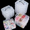 PP Material Plastic Transparent Compartment Storage Box DIY Bracelets Necklaces Jewelry Storage