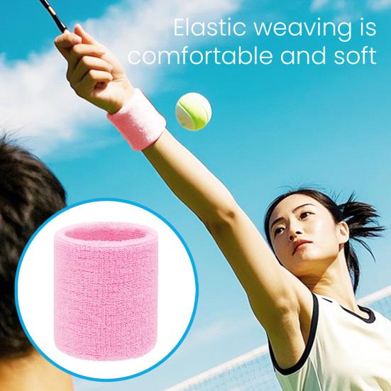 2 шт. напульсники для мужчин и женщин, влагоотводящие спортивные напульсники для тенниса, баскетбола, бега, спортзала, тренировок
