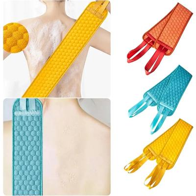 Спина скраббер двухсторонний отшелушивающий скраб полотенце банная губка скрабирующие полотенца для спины с ручками для душа пилинг