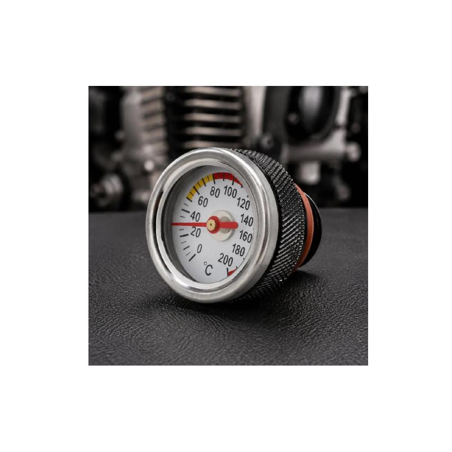 Motorcycle Oil Temp Gauge Compact Engine Temperature Gauge M20 1.5 Oil Thermometer Heat Resistant for Motorcyclists