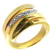 Gold Plated Ring 'Scarlett' Golden 2 Tones
