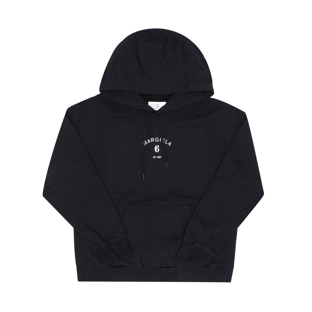 MaiSon Margiela Men S Hoodie Mm6 Numbering Logo Black Sh2gu0031 M25014 900