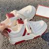 Белые туфли для женщин Весенняя новая спортивная обувь Универсальная нишевая повседневная обувь Толстая подошва Увеличивающая рост обувь для женщин