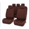 2/4/9PCS Luxury PU Leather Auto Universal Car Seat Covers Interior Accessories Full Set Black Car Seat Cushion Covers Automotive Seat Protector Covers