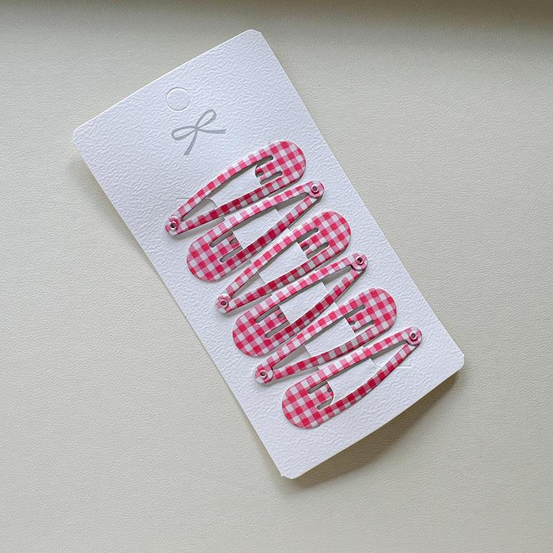 12 шт. Модная детская простая заколка для волос, милая клетчатая заколка для челки и боковых прядей, набор заколок, головной убор, аксессуары для волос, подарок-заколка