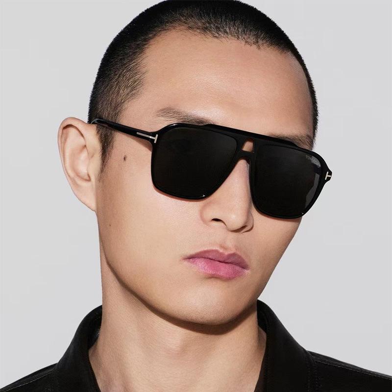 TF1209 Высококачественные солнцезащитные очки-авиаторы с Т-образной перемычкой и двойной перекладиной: Ретро-дизайн в европейском и американском стиле, большая оправа, стильные солнцезащитные очки