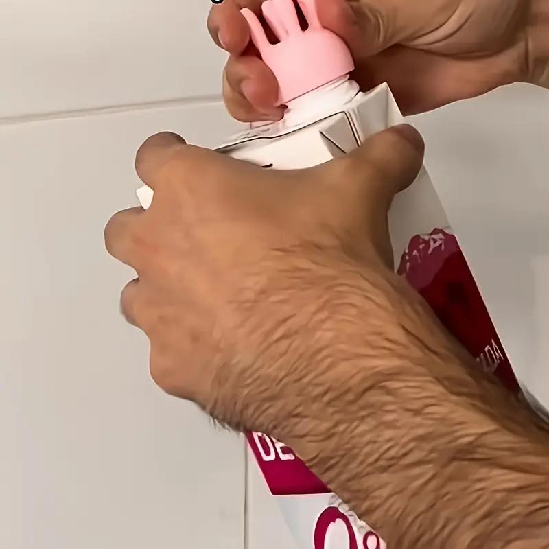 Крышка для бутылки молока Крышка для картонной коробки для молока Переключатель для молока Мультяшные многоразовые бутылки для питья сока и молока Крышки для носиков Кухонные гаджеты