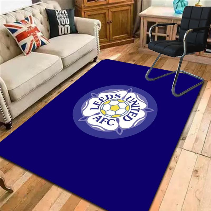 Leeds United F.C Rug Floor Mat for Living Room or Bedroom Soft and Comfortable Carpet a Gift for Birthday and Holiday.NFF0928438