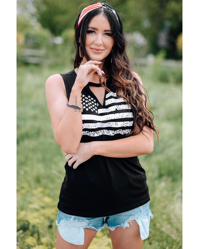 Azura Exchange Майка с принтом американского флага