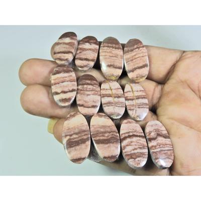 12X23-13X25ММ Натуральный Зебровый Яшма Овальный Парный Набор Драгоценных Камней 6 Пар Лот A-583
