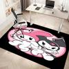 1pc Sanrio My Melody and Kuromi Print Area Rug - Soft, Washable Non-Slip Indoor Mat, Living Room, Home Office Decorative Rug,Office Decorative