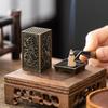 Квадратная вертикальная курильница для благовоний, маленькая подставка для благовоний из сплава Xiangyun, украшение для дома в виде китайской сливы, курильницы для благовоний