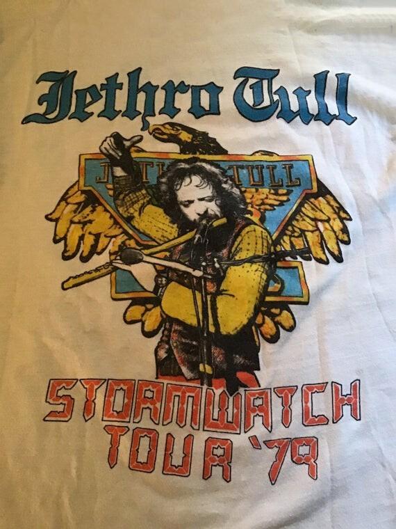 Jethro Tull 1979 Stormwatch White Men S-234XL T-shirt E259