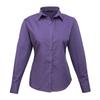 Womens/Ladies Poplin Long-Sleeved Blouse